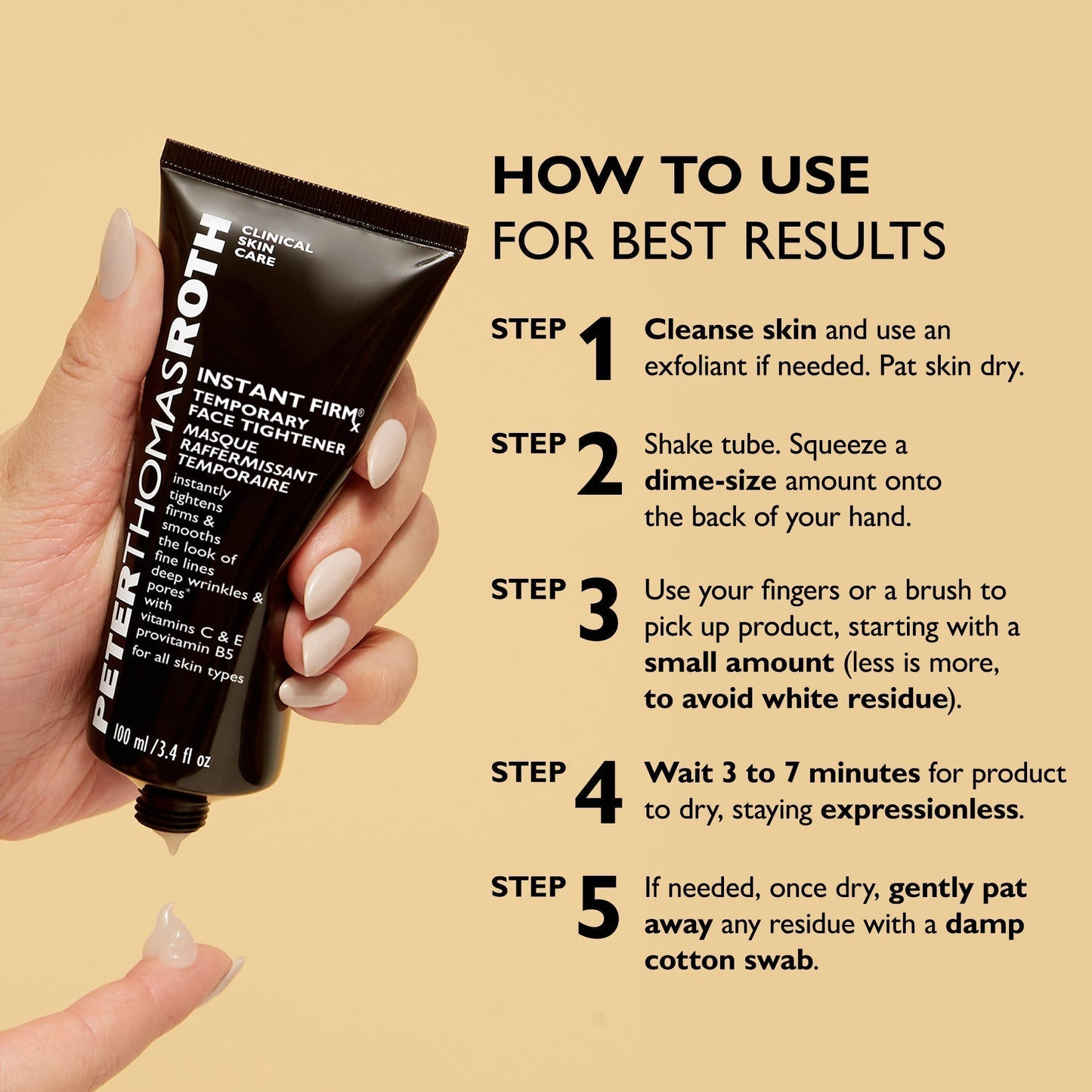 Instant FIRMx Temporary Face Tightener|100 ml / 3.4 fl oz